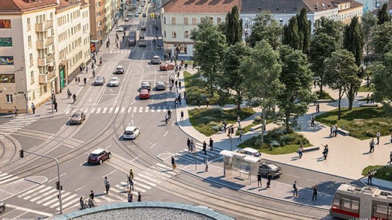 copyright: ZOOM visual project gmbh Blick auf den Johann-Nepomuk-Berger-Platz