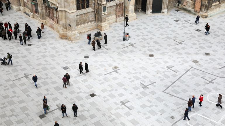 copyright: MA 28/Christian Fürthner Pflastersteine vor dem Stephansdom
