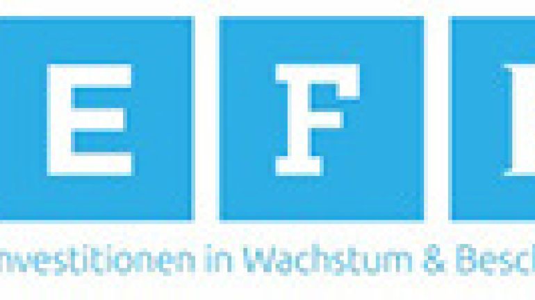 Logo mit Aufschrift "EFRE - Europäische Union - Investitionen in Wachstum & Beschäftigung Österreich"