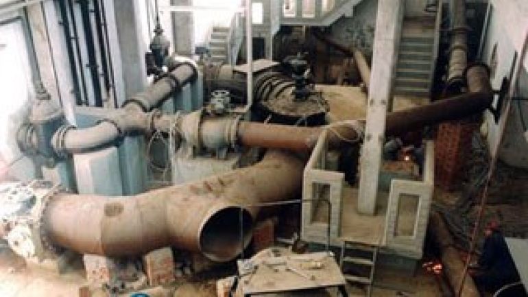 Umbauarbeiten an der Alten Schieberkammer