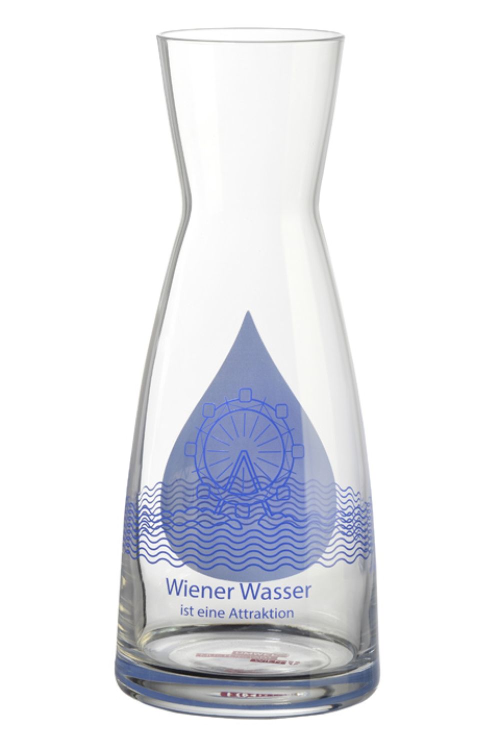 Wasserkaraffe mit Motiv Riesenrad