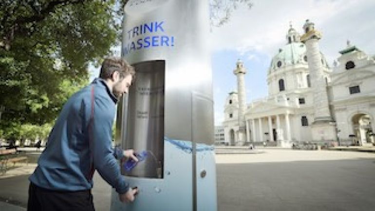 Auf Grund der Corona-Krise sind die Trinkbrunnen von Wiener Wasser später als sonst Anfang Mai wieder in Betrieb genommen worden