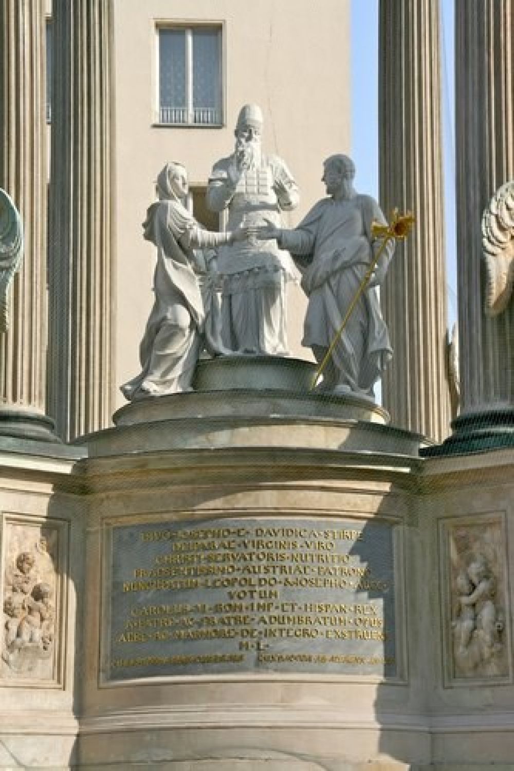 Detailaufnahme Vermählungsbrunnen mit Figuren