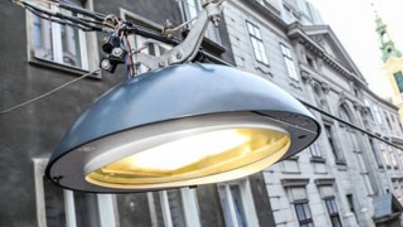 Runde Straßenleuchte mit LED-Leuchtmittel