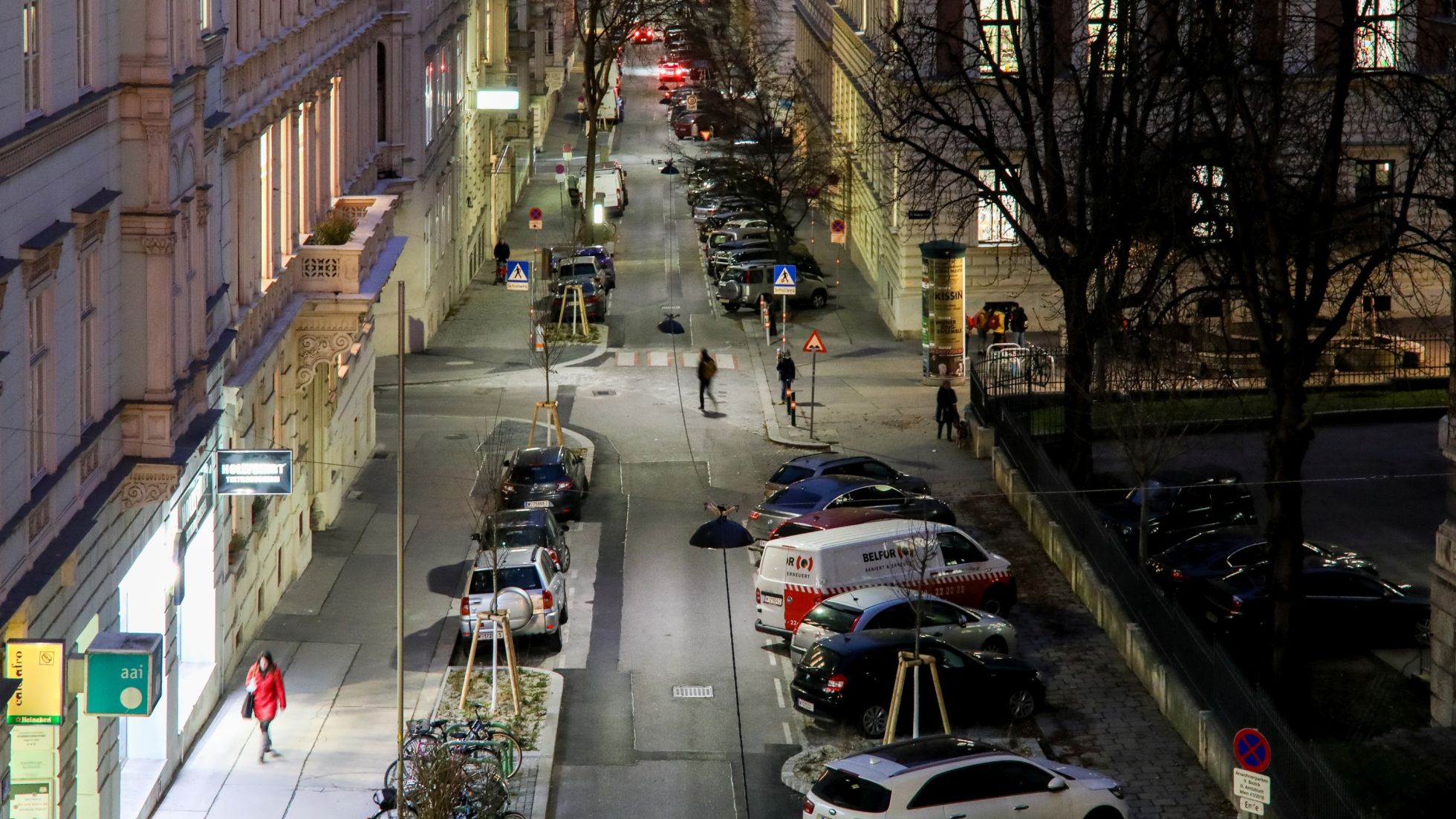 copyright: Wien leuchtet/Christian Fürthner Beleuchtete Straße
