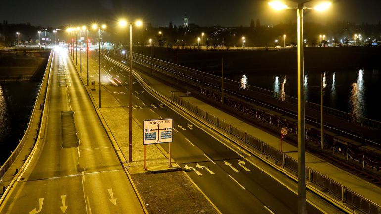 copyright: Wien leuchtet/Christian Fürthner Beleuchtete Brücke