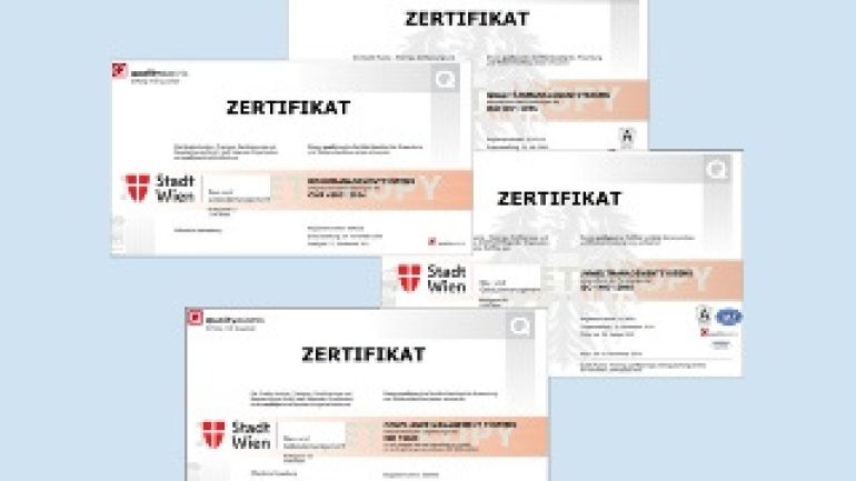 copyright: MA 34 Zertifizierte Standards