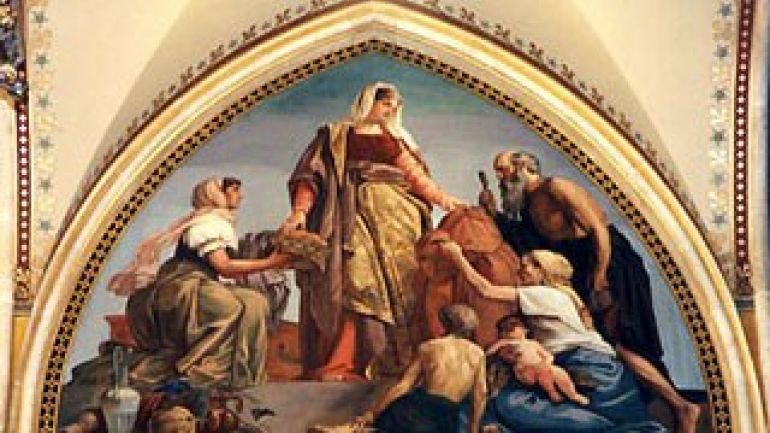 Allegorien im Gemeinderatssitzungssaal: Soziales