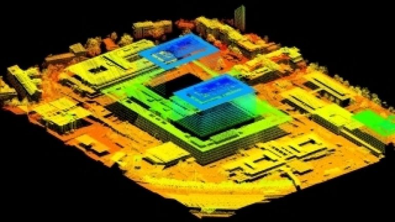 ALS Punktwolke vom AKH