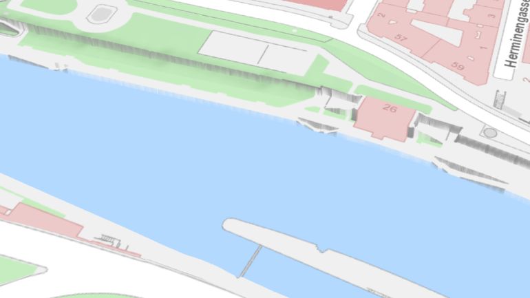 Planausschnitt Geländemodell