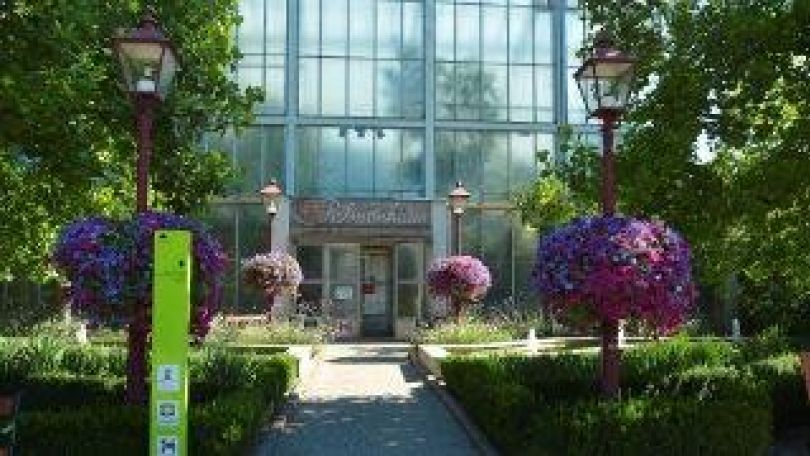 Das Palmenhaus in den Blumengärten