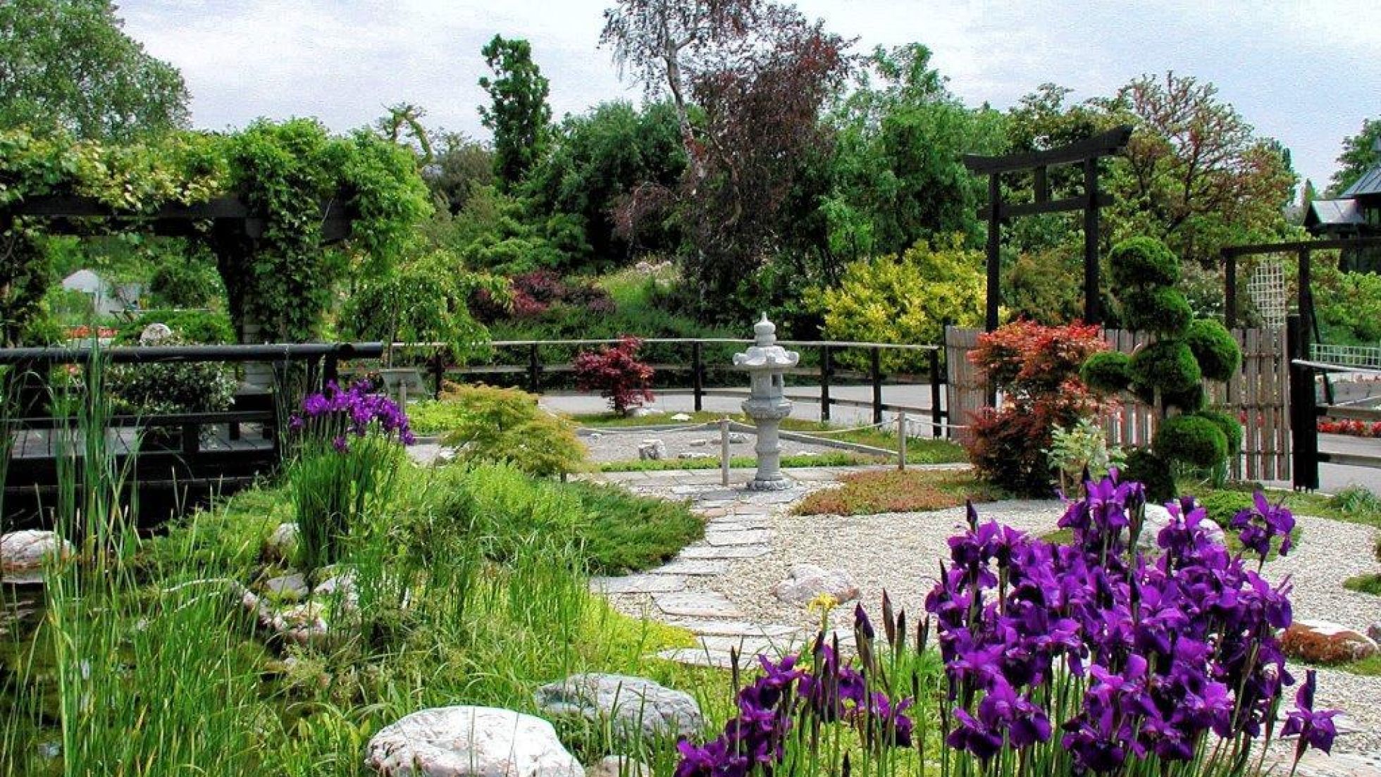 Gartenanlage im japanischen Stil