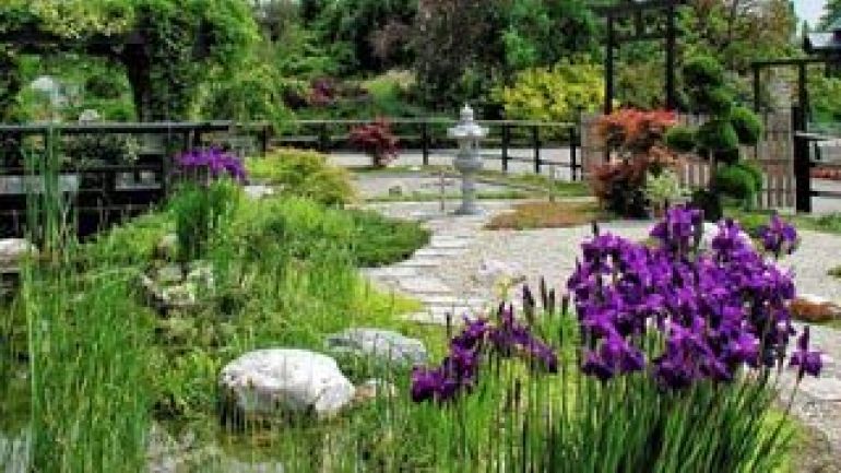 Gartenanlage im japanischen Stil