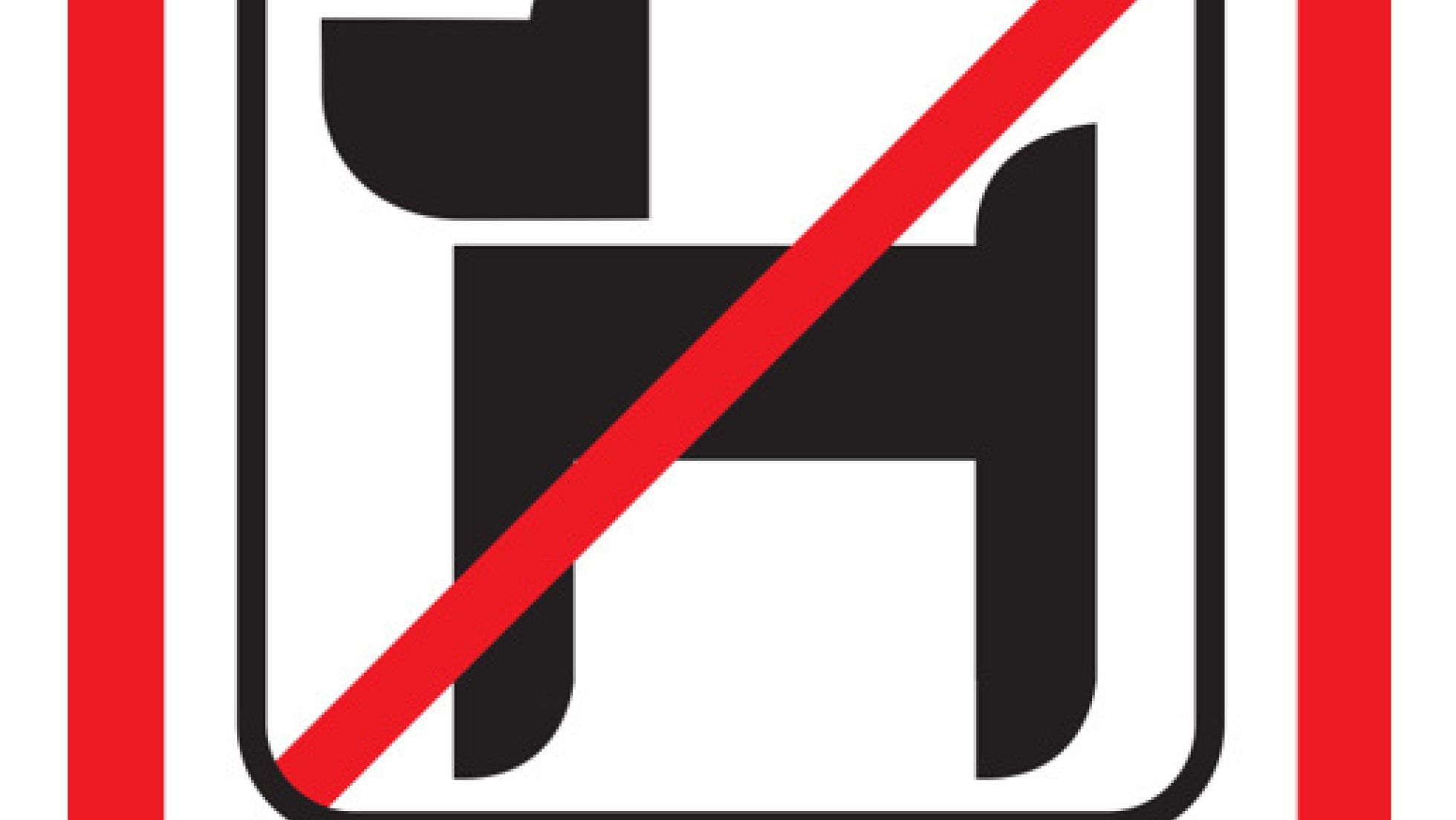 copyright: MA 42 Ein schwarz gezeichneter Hund, der rot durchgestrichen wurde