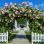 Pavillon with roses