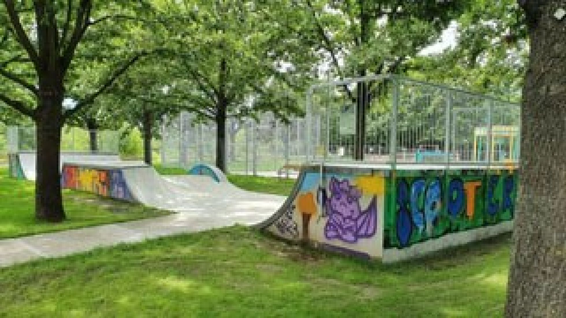 copyright: Wiener Stadtgärten Skate-Anlage in einem Park