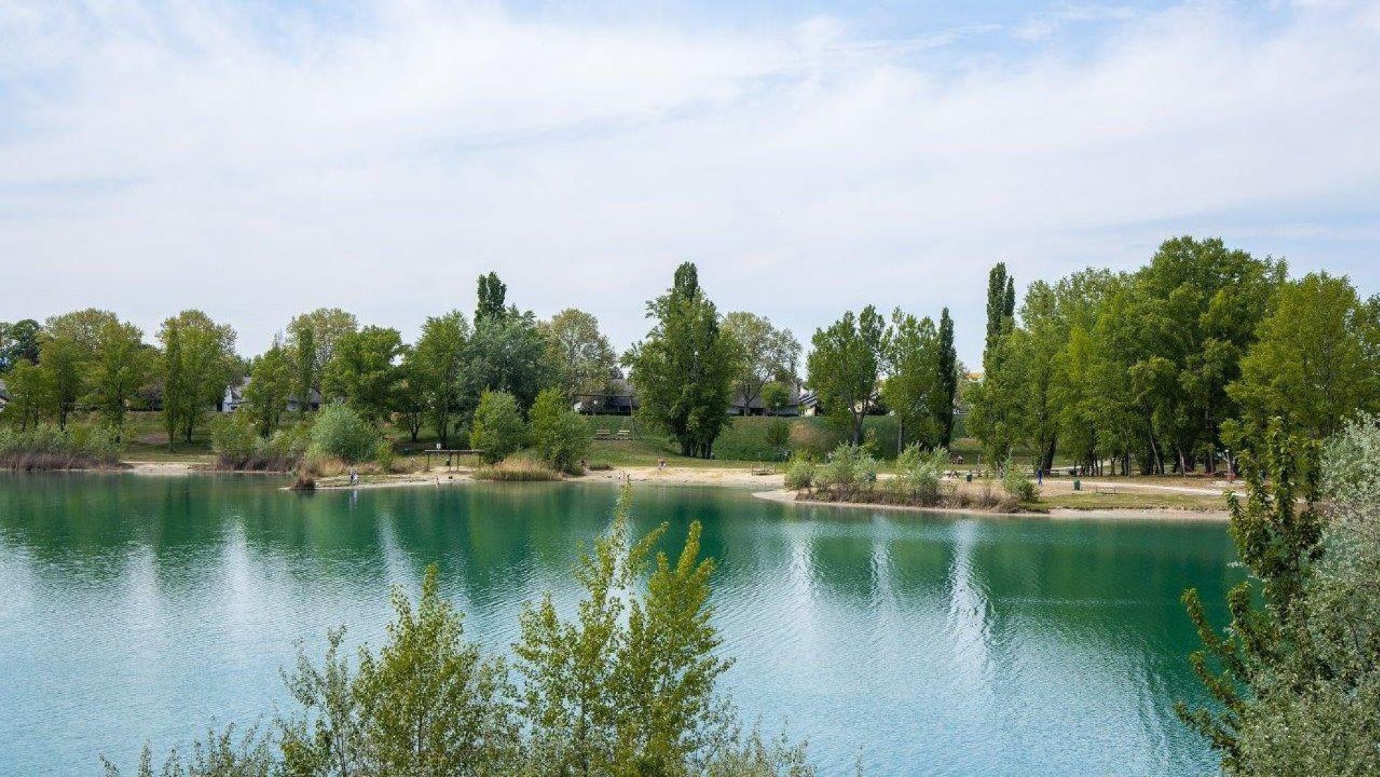Blick über einen Teich