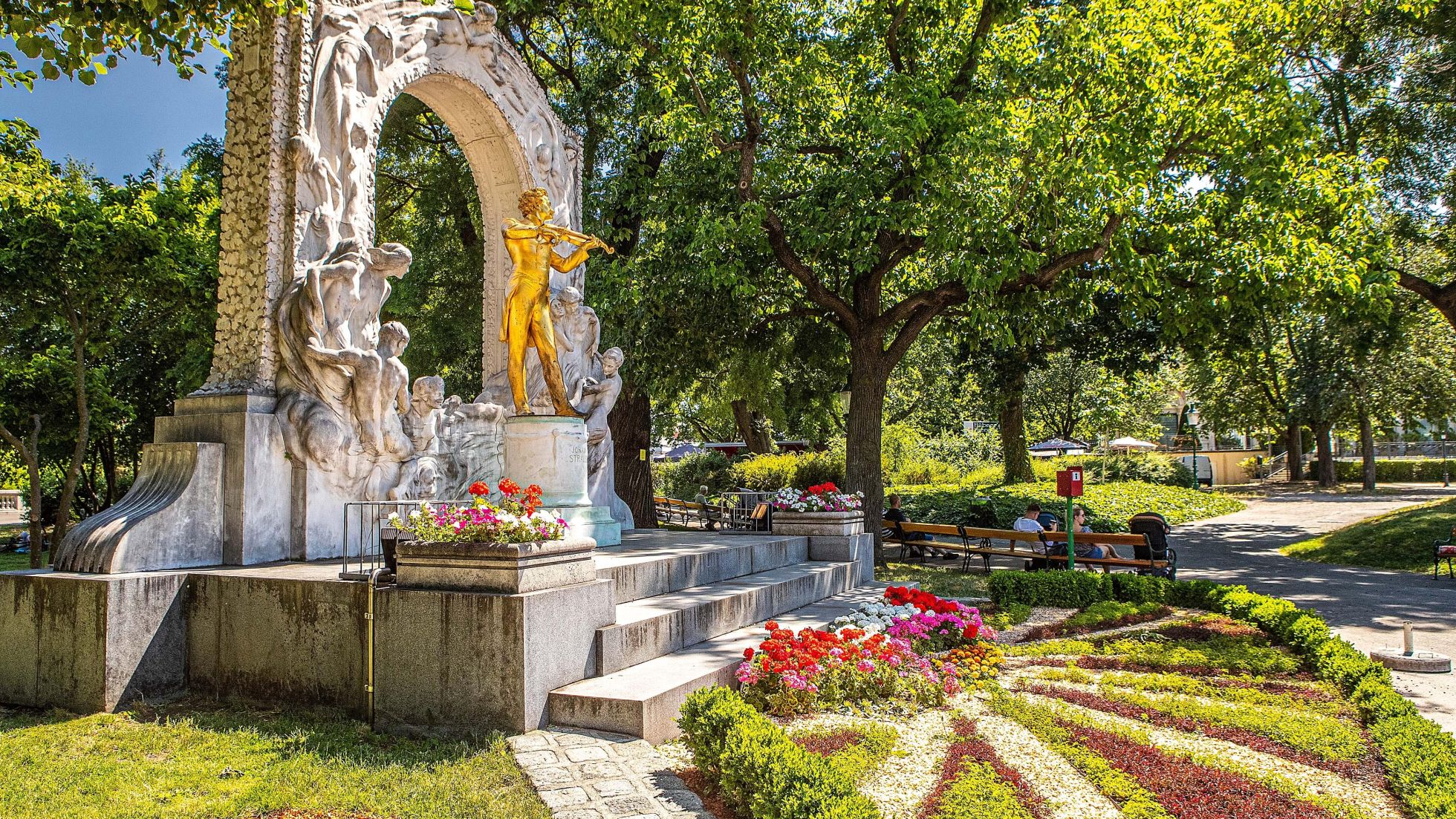 copyright: Wiener Stadtgärten/Houdek Strauss-Denkmal im Stadtpark