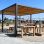 Pergola, Wasserspiel und Spielplatz