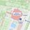 copyright: Stadt Wien - Bäder Übersichtsplan mit eingezeichneter Einfahrt, Parkmöglichkeit, Eingang zu Hallen- und Freibad sowie Hinweis "Kassa im Obergeschoss"