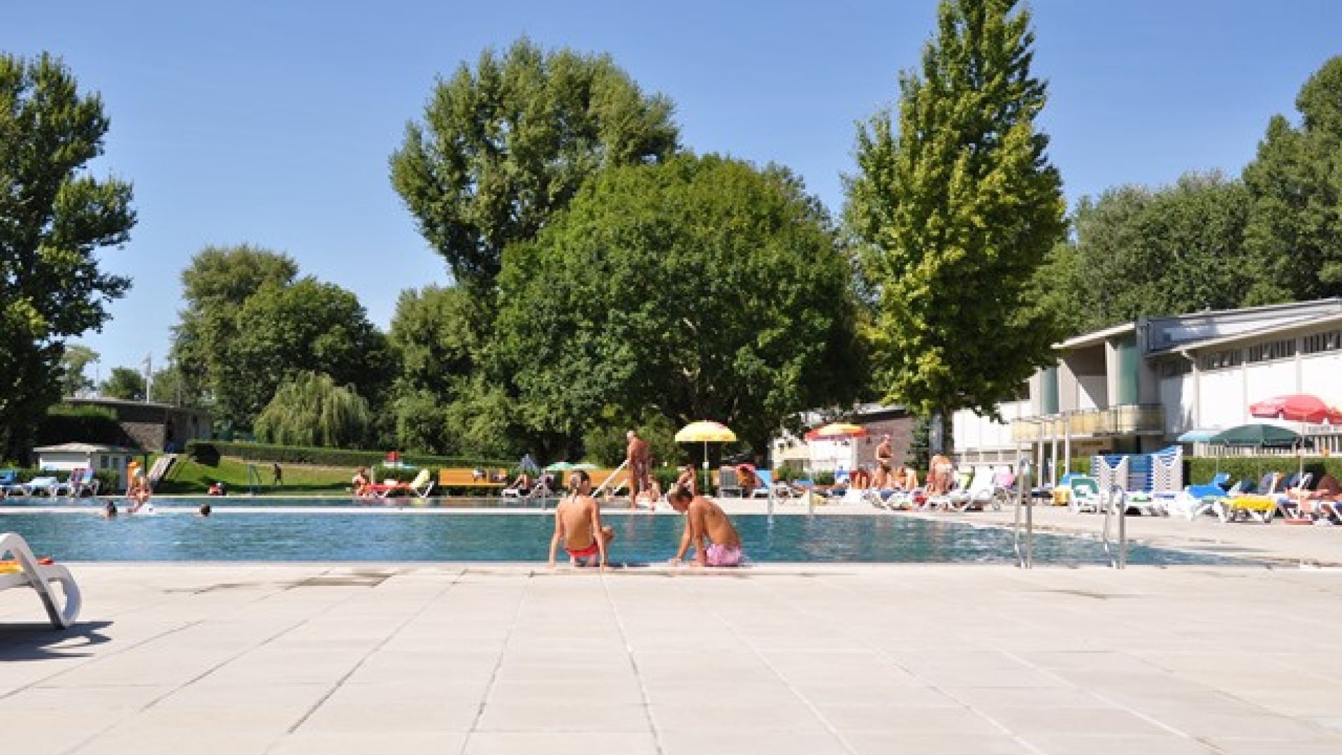 Schwimmbecken im Strandbad Alte Donau