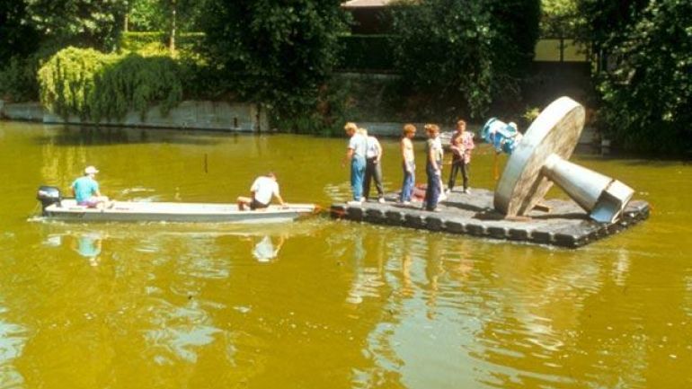 copyright: MA 45 - Archiv Gelbfärbung der Alten Donau 1992