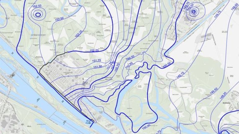 Ausschnitt eines Schichtenplans