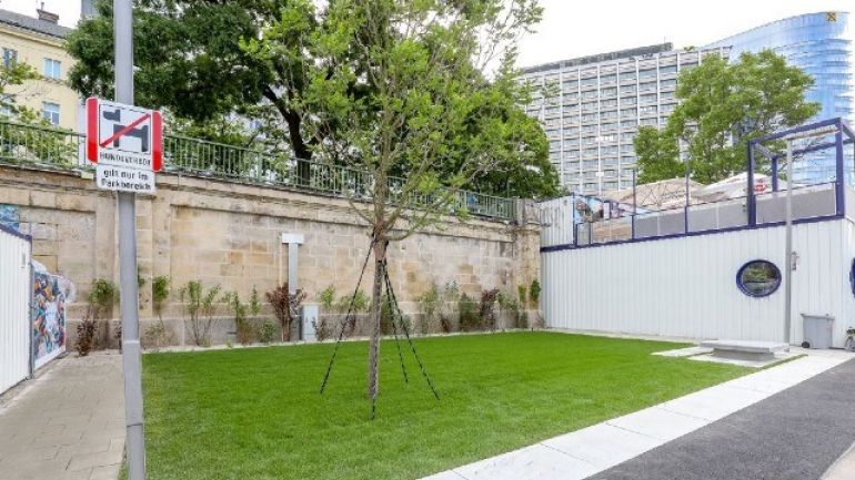 Pocket-Park am Wiener Donaukanal