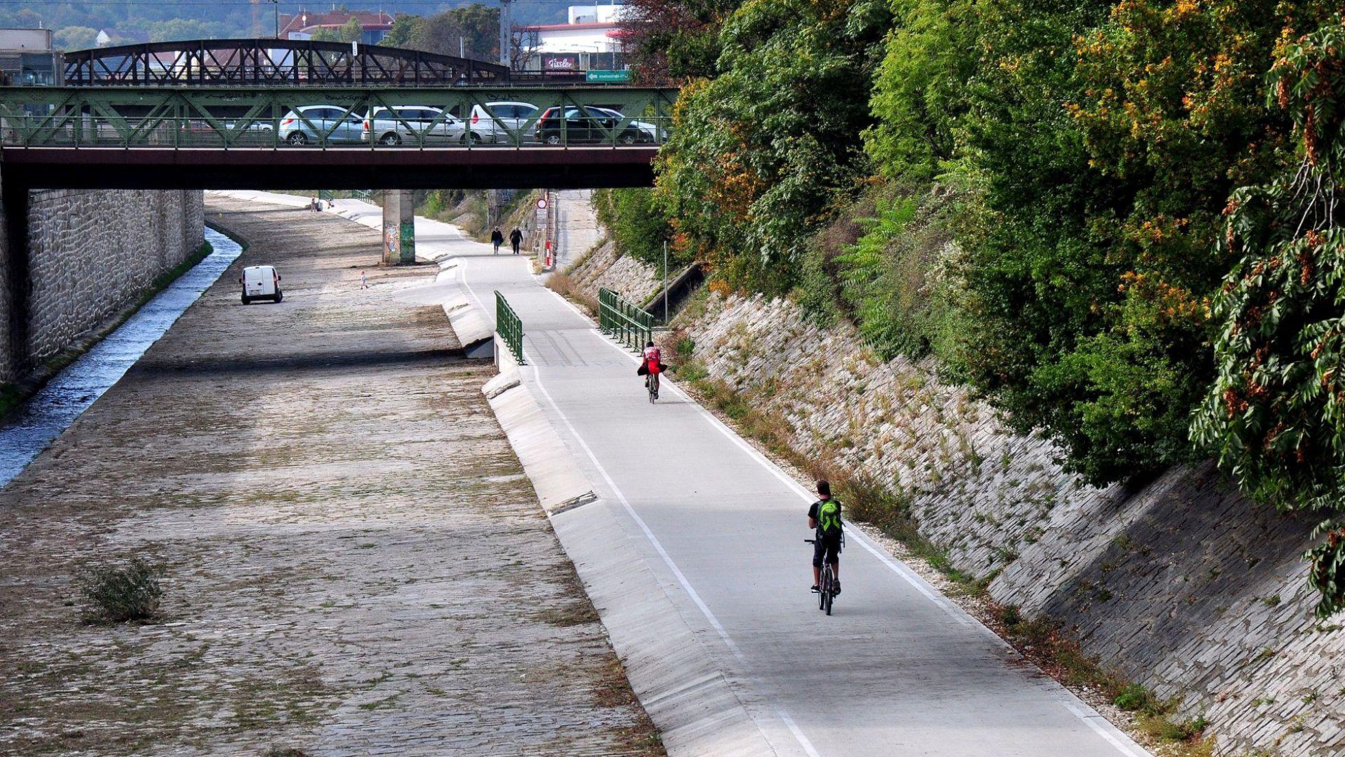 copyright: MA 45 Ein Fahrrad am Wienflussweg