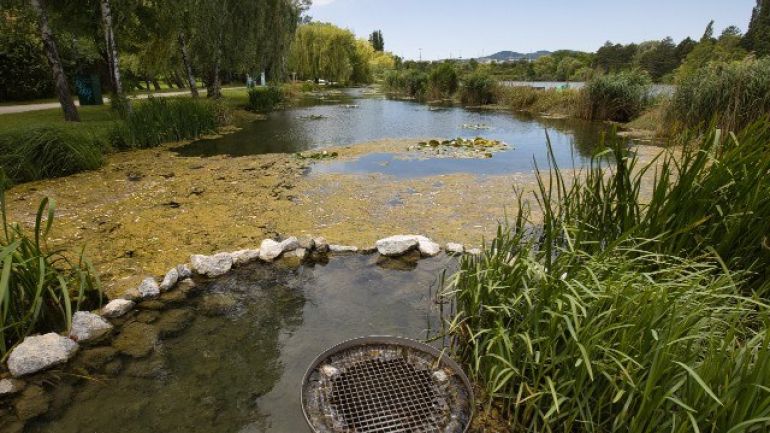 Bodenfilter im Wasserpark