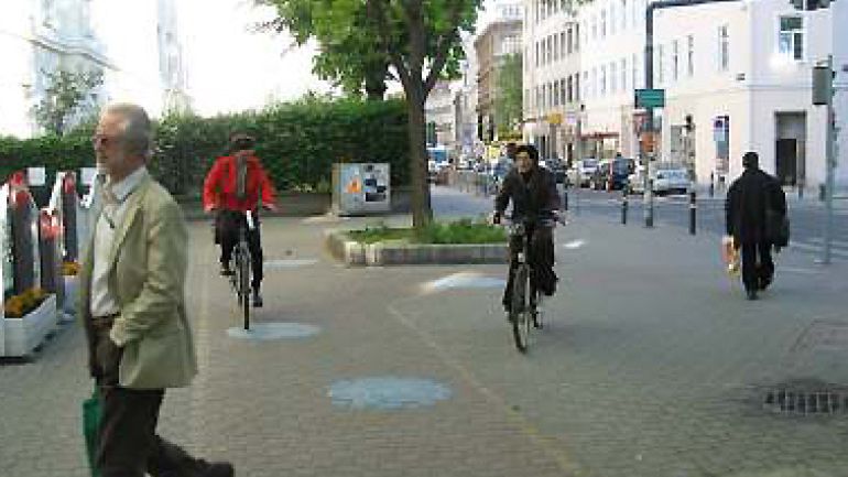 copyright: AUVA Kreuzungsbereich Haidingergasse - Erdbergstraße