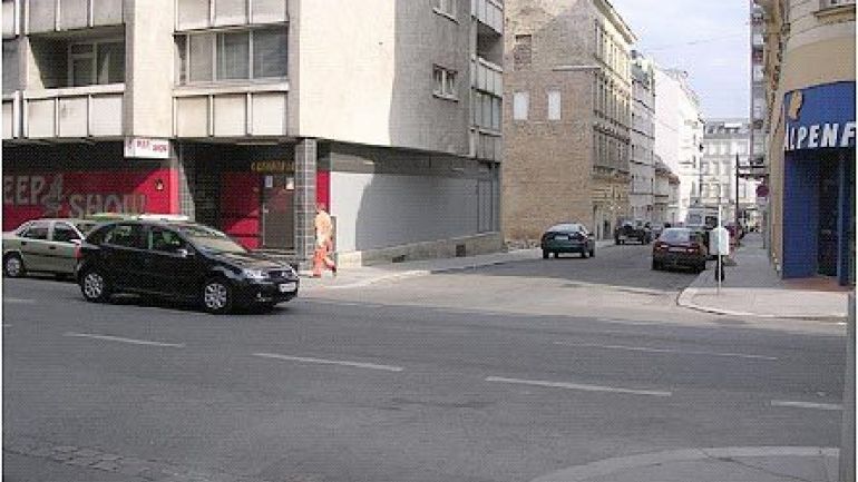 copyright: AUVA Kreuzungsbereich Burggasse - Halbgasse