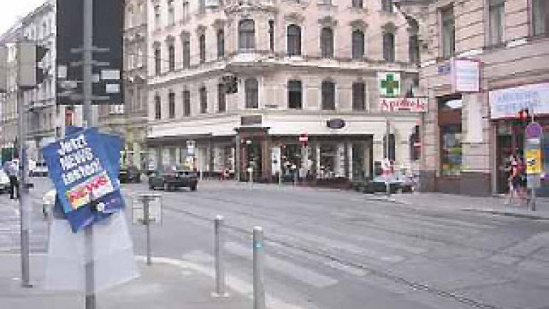 copyright: AUVA Kreuzung Lerchenfelder Straße - Piaristengasse
