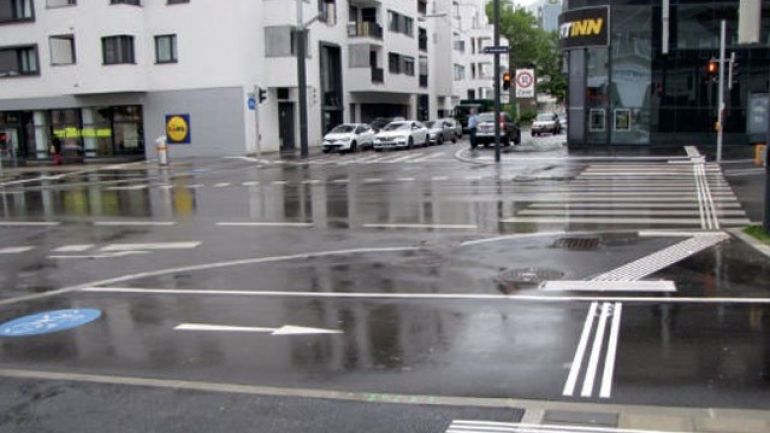 copyright: MA 46/Gabriele Steinbach Kreuzungsbereich Favoritenstraße - Schleiergasse