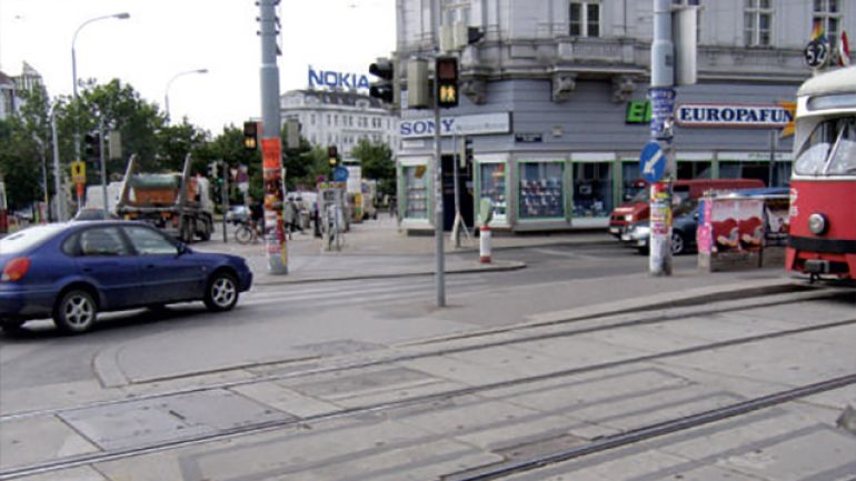 Kreuzungsbereich Mariahilfer Straße - Europaplatz