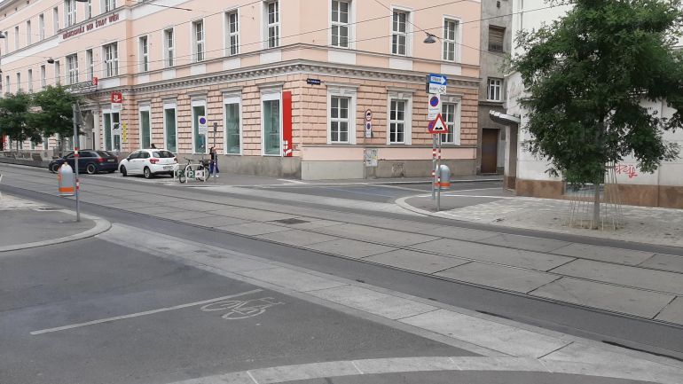 copyright: AUVA Kreuzungsbereich Thaliastraße - Fröbelgasse