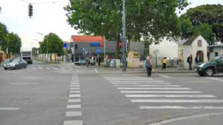copyright: AUVA Kreuzung Oberdorfstraße - Aspernstraße