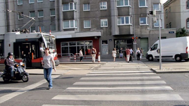 Kreuzungsbereich Rennweg - Kleistgasse