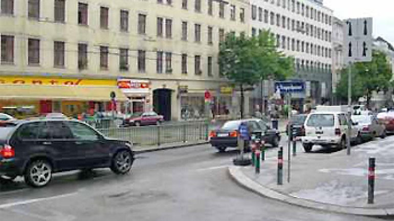 Kreuzungsbereich Trappelgasse - Wiedner Hauptstraße