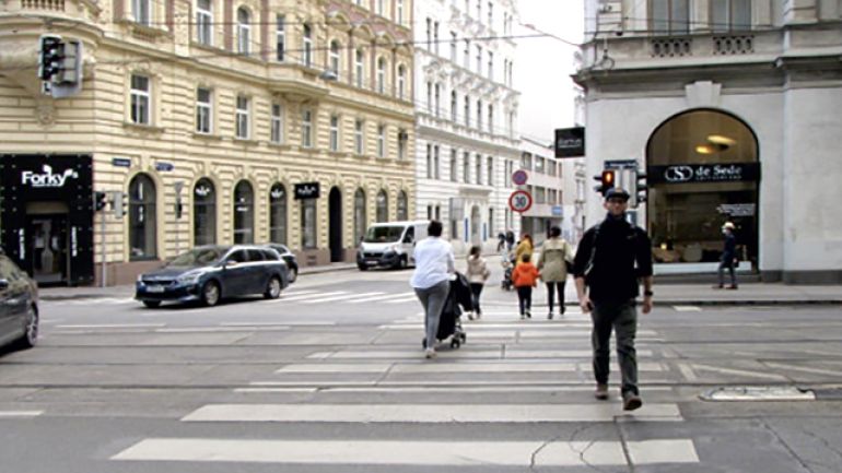 copyright: ©c.fuerthner/PID Kreuzungsbereich Boltzmanngasse - Sensengasse - Währinger Straße