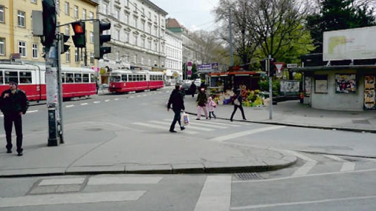 copyright: ©c.fuerthner/PID Kreuzungsbereich Spitalgasse - Währinger Straße