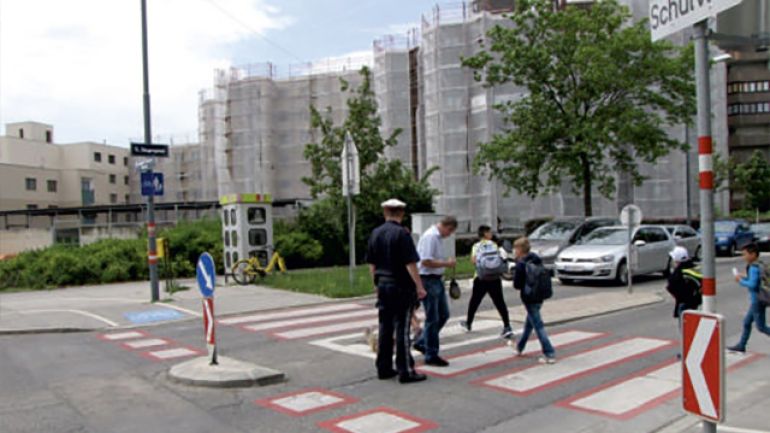 Kreuzungsbereich Sängergasse - Rudolf-Simon-Gasse