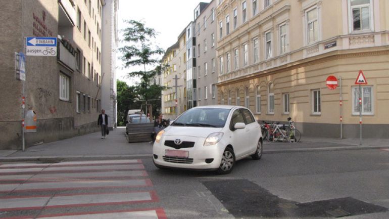 Kreuzung Leitermayergasse - Schopenhauerstraße