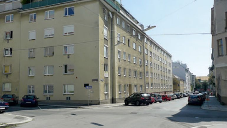 copyright: AUVA Kreuzungsbereich Hutweidengasse - Budinskygasse