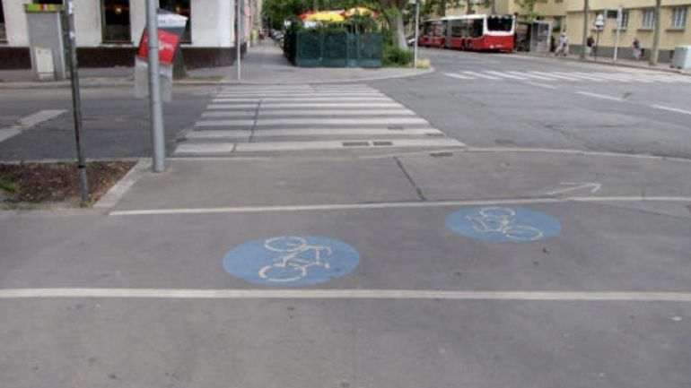 copyright: MA 46/Gabriele Steinbach Kreuzungsbereich Engerthstraße - Traisengasse