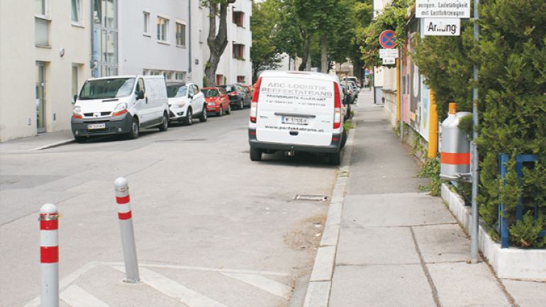 copyright: AUVA Kreuzungsbereich Pülslgasse – Traubengasse