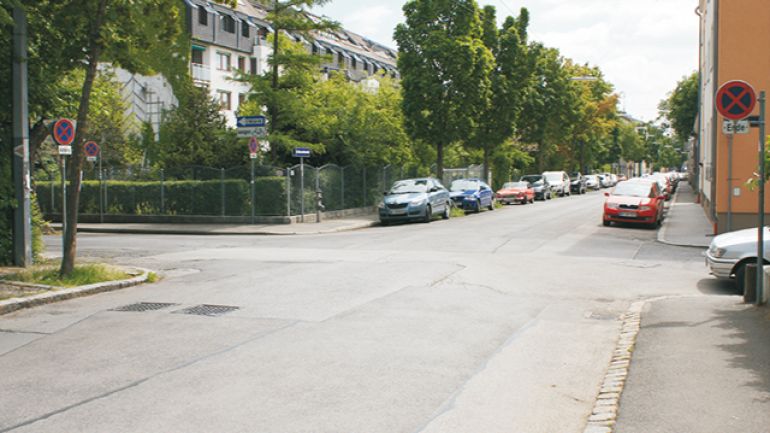 Kreuzungsbereich Haeckelstraße – Fabergasse