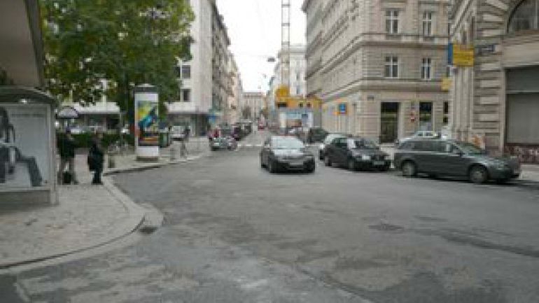 copyright: AUVA Kreuzungsbereich Salzgries- Heinrichsgasse