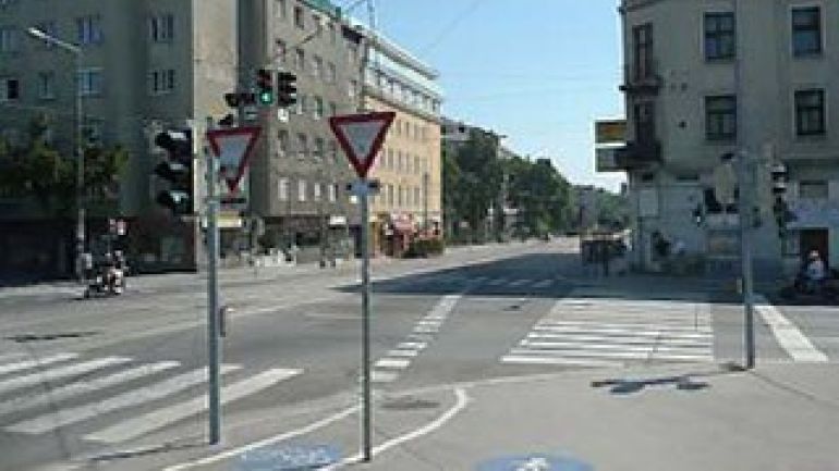 copyright: AUVA Kreuzungsbereich Wittelsbachstraße - Schüttelstraße