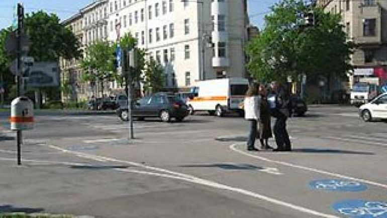 copyright: AUVA Kreuzungsbereich Weißgerberlände - Rotundenbrücke